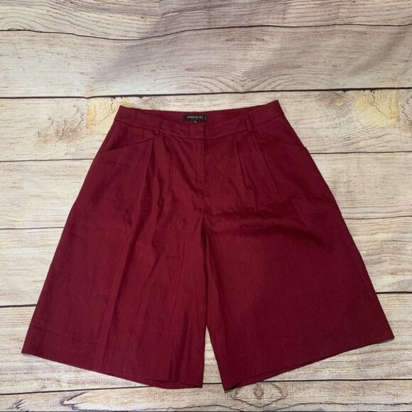 Lafayette 148 New York Pants - NWT Lafayette 148 NY Radicchio Linen Shorts Size 10